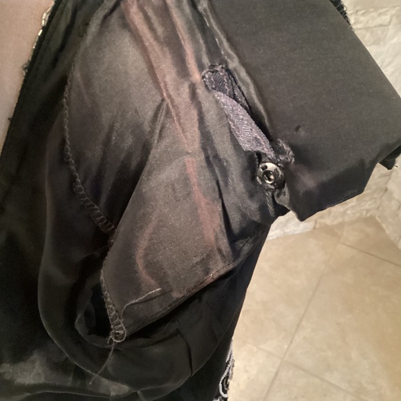 Vintage Black Tie Oleg Cassini Long Evening Gown - Picture 15 of 16